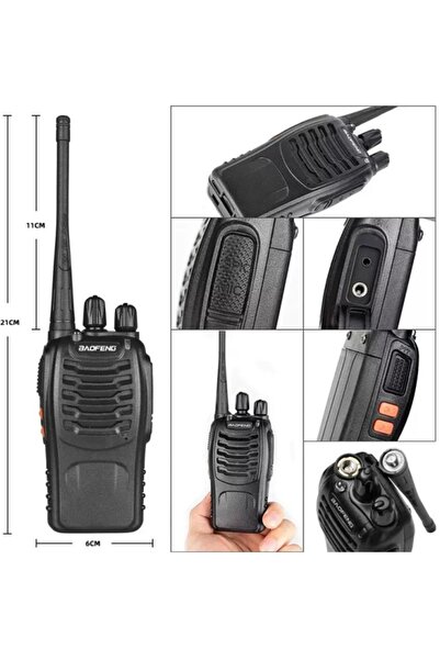 BAOFENG Two-unit set, two-way radio, long-range FM handheld radio, rechargeable, ultra-long standby time.