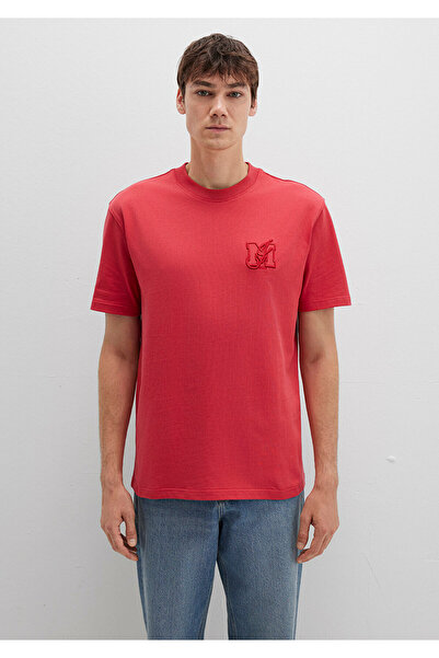 Mavi Mj Printed Red T-Shirt Loose Fit / Loose Relaxed Fit 0612885-71079