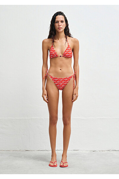 Mavi Fish Patterned Red Bikini Top 1913627-10076