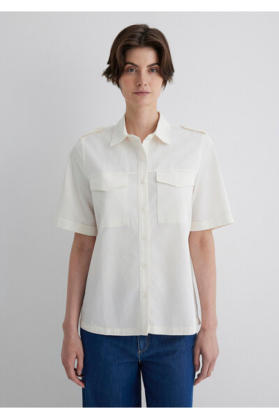 Mavi Ecru Shirt Loose Fit / Loose Relaxed Fit 1211266-70057