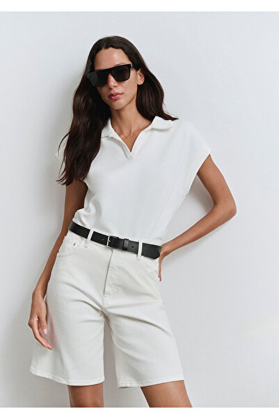 Mavi Melina Real Blue Off-White Jean Shorts 1410144-89746