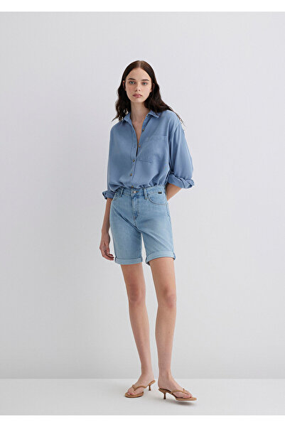 Mavi Alexis Gold Classic Light Blue Jean Shorts 1441589731