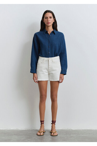 Mavi Heidi 90S Off-White Jean Shorts 1410057-90426