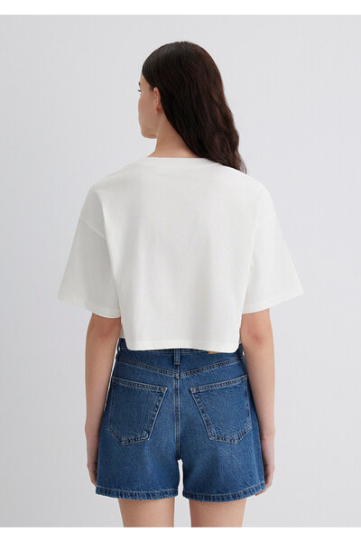 Mavi Evil Eye Bead Printed White T-Shirt Standard 1613446-70057