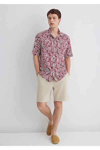 Mavi Printed Burgundy Shirt Loose Fit / Relaxed Fit 0211536-89926