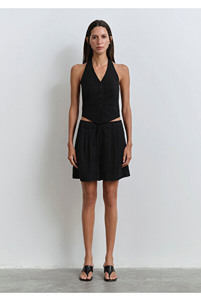 Mavi Penny Gold Classic Misty Black Jean Shorts 1410075-90103