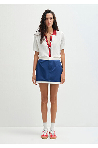 Mavi Navy Blue Skirt 1310738-70495