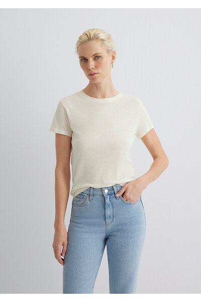 Mavi Ecru T-Shirt Slim Fit 1613573-80194