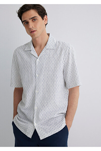 Mavi Linen Blend Striped Shirt Regular Fit / Regular Cut 0211549-87737