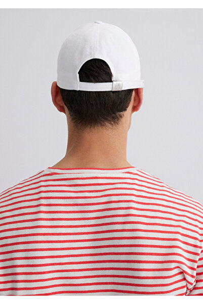 Mavi Seal Logo Embroidered White Hat 0911882 -620