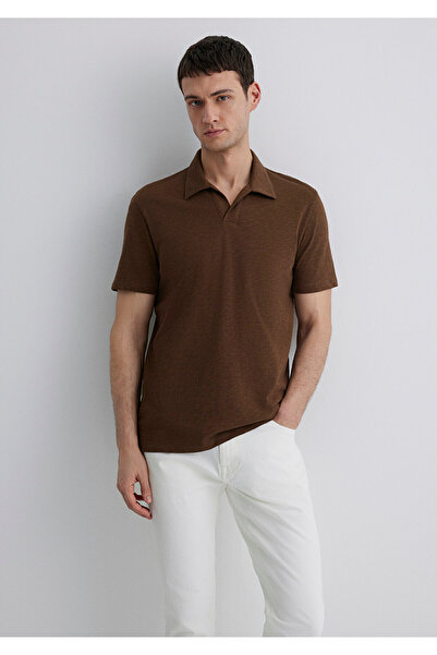 Mavi Καφέ μπλουζάκι πόλο Regular Fit / Normal Cut 0612597-89330