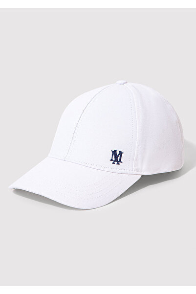 Mavi Seal Logo Embroidered White Hat 0911882 -620