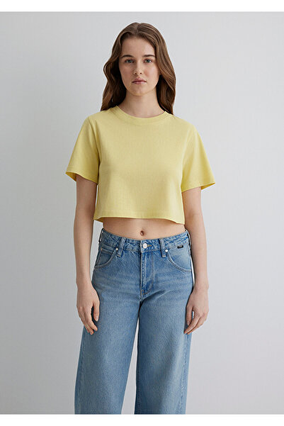Mavi Yellow Crop Basic T-Shirt Crop / Short Cut 1613072-71285