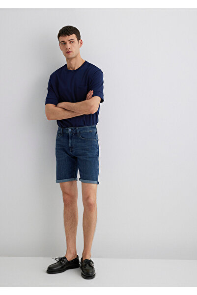 Mavi Brian Premium Blue Koyu Vintage Mavi Jean Şort 0418489817