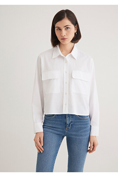 Mavi White Shirt Loose Fit / Loose Relaxed Fit 1211026 -620