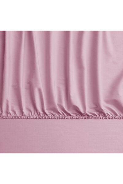Linens Mix&Match Cotton Satin Double Fitted Sheet Dusty Rose