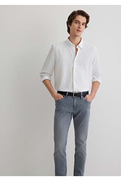 Mavi Striped Modal White Shirt Regular Fit 0211446-900