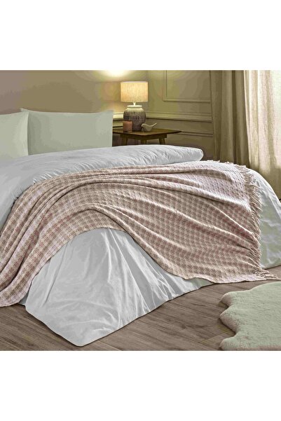Linens Plumea Throw / Tv Blanket Dusty Rose Single Size