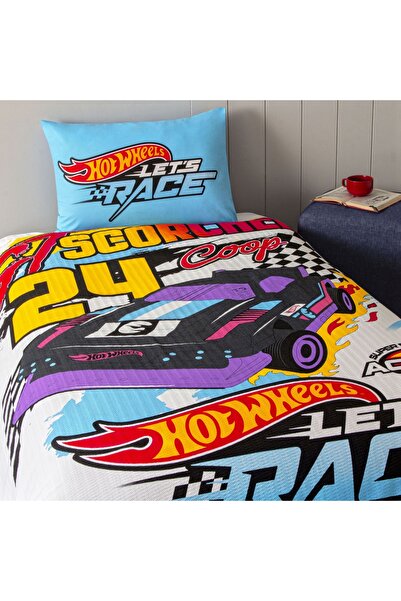 Taç Taç Licensed Hot Wheels Fast Single Cotton Pique Set