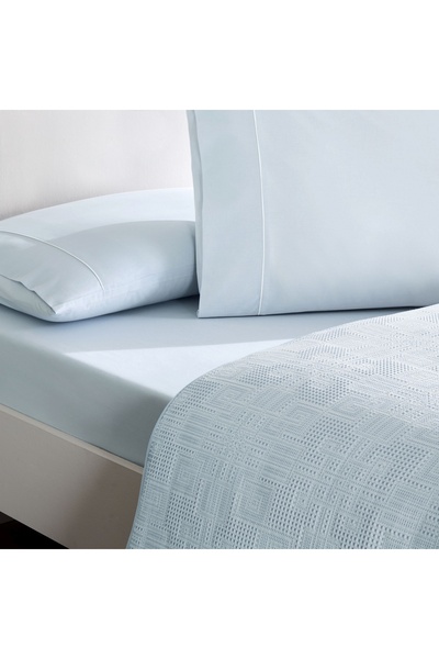 Taç Blue Crown Jacquard Vignes Double Pique Set