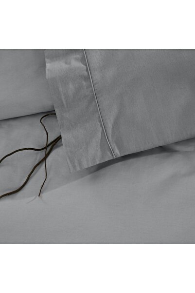 Taç Taç Ranforce Basic Queen Size Duvet Cover Set Gray