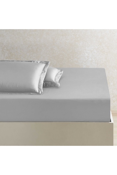 Linens X Tencel ™ Lyocell King Fitted Sheet Gray