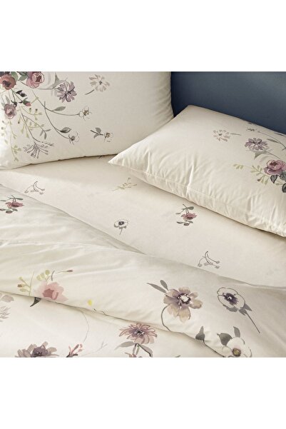 Taç Ecru Crown Kiara Ranforce Single Duvet Cover Set