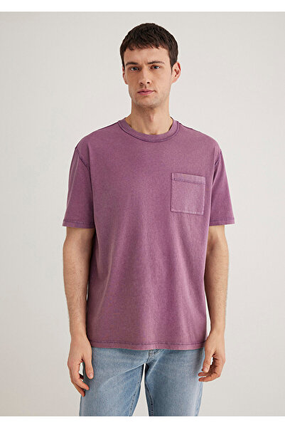 Mavi Purple T-Shirt Loose Fit / Loose Relaxed Cut 0612596 -89596