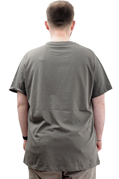 ModeXL Чоловіча футболка - велосипедна горловина, великий розмір, SIMPLICITY U24046 Хакі, Mode XL з принтом