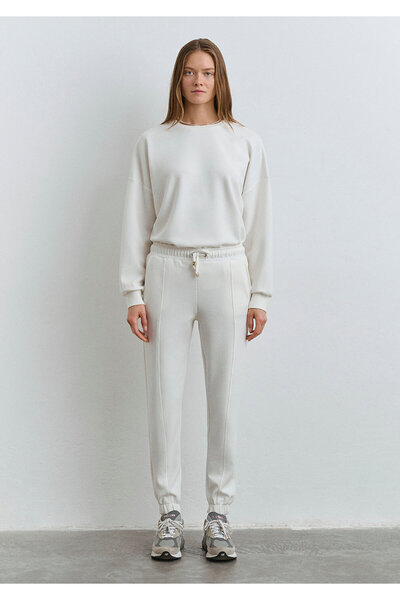 Mavi Lux Touch White Sweatpants 1011076-70057