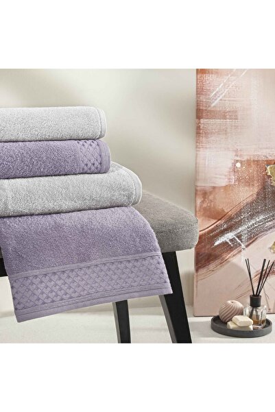 Taç Vella Bamboo Classic Family Set Lilac Gray