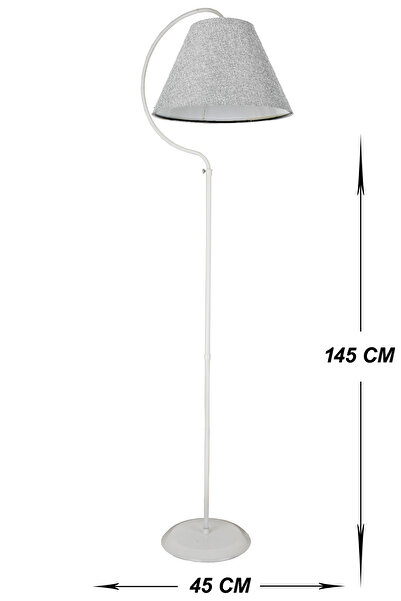 VENON Güven Avize Lambader Holo Elips Beyaz A.gri Şapka