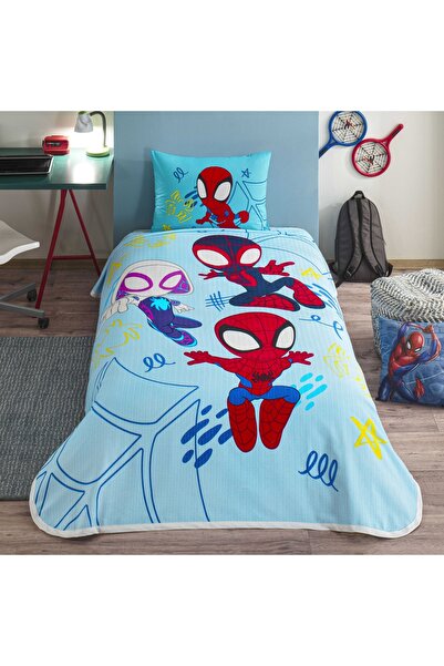Taç Spidey Amazing Team Single Cotton Pique Set
