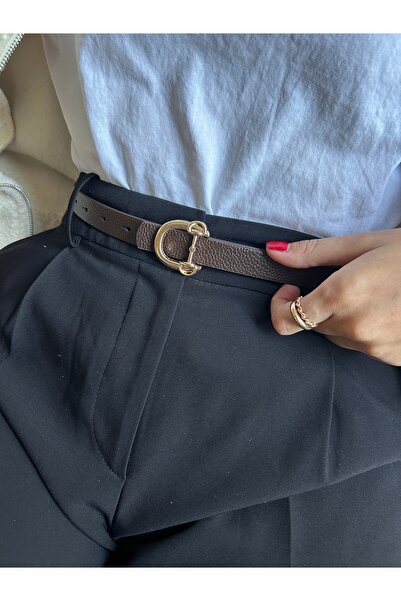 LİA KEMER Curea cu cataramă aurie pentru femei, curea pentru haine, curea pen...