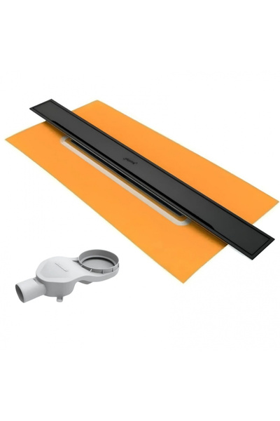 Hüppe 47h00210000ms014-hüppe Galata A Duş Kanalı - Yandan Çıkışlı 60 Cm - Mat Siyah