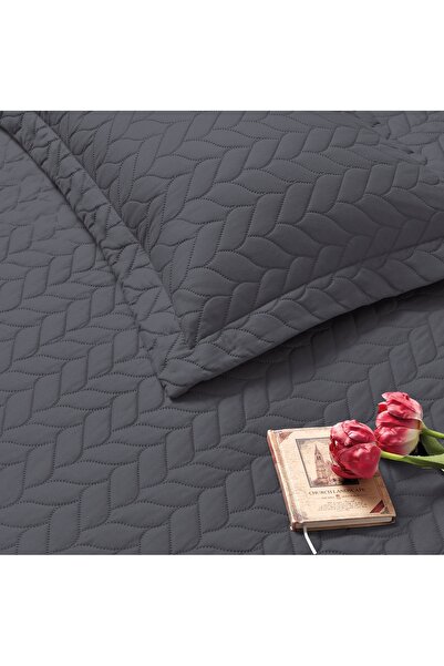Taç Glory Double Bedspread Set Anthracite
