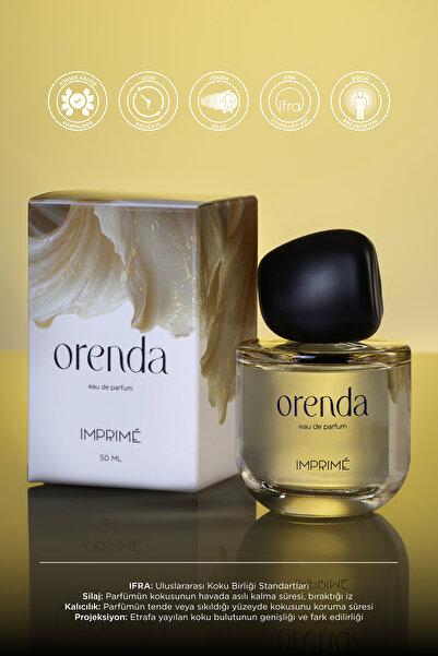 Imprime Orenda Edp Women's Perfume 50ml |   Aromatic & Gourmet |   Vanilla, Cocoa, Orange, Bergamot, Lavender