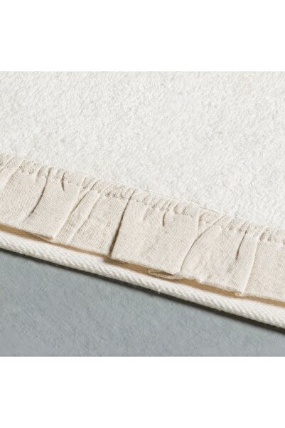 Linens Ruffle Bamboo 30X45 cm Hand Towel Ecru