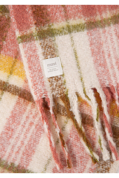 Mavi Tasseled Checkered Scarf 1912810 -71089