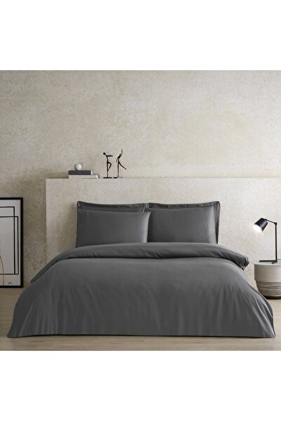 Linens X Tencel ™   Lyocell King Duvet Cover Anthracite