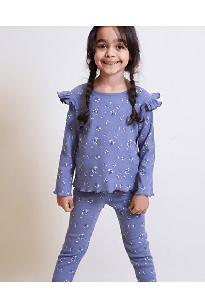 OZZY KİDS Set de colanți cu modele florale pentru fete