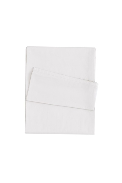 Linens Mix&Match Cotton Satin King Size Sheet Ecru