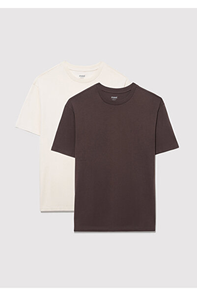 Mavi 2-Piece Men's Basic T-Shirt Loose Fit / Loose Relaxed Fit 0612317 -70251