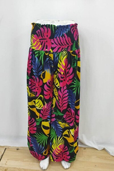 Mossta Παντελόνι με ψηλόμεσο φαρδύ πόδι - Φούξια