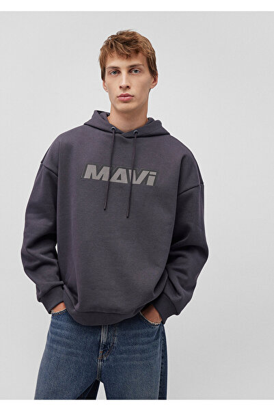 Mavi Printed Anthracite Sweatshirt 0S10202-70087
