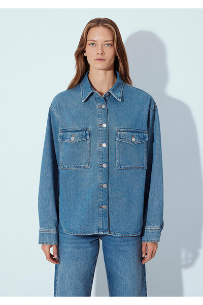 Mavi Bekka Classic Denim Indigo Mavisi Jean Gömlek Boyfriend 1211000-89250