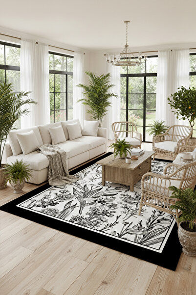 Chilai Home Fochel Dekoratif Halı, Yıkanabilir, Kaymaz Tabanlı Djth