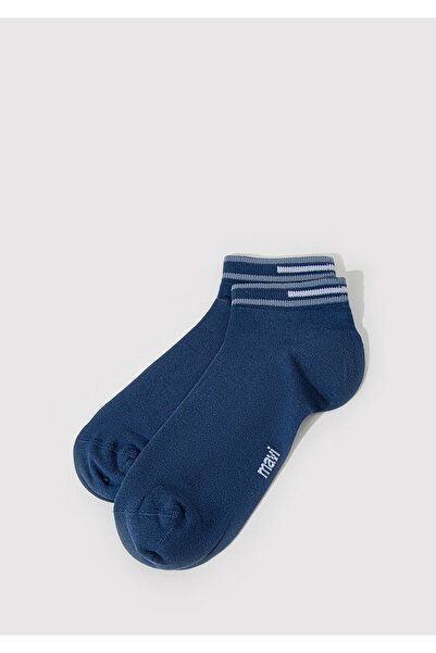 Mavi Stripe Detailed Navy Blue Booties Socks 0911609-70861