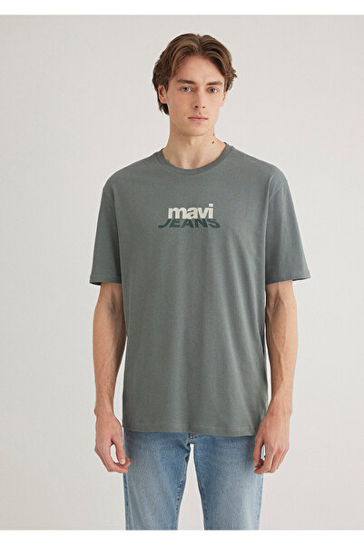 Mavi Green Logo Printed Loose Cut T-Shirt - 0612355 -71577