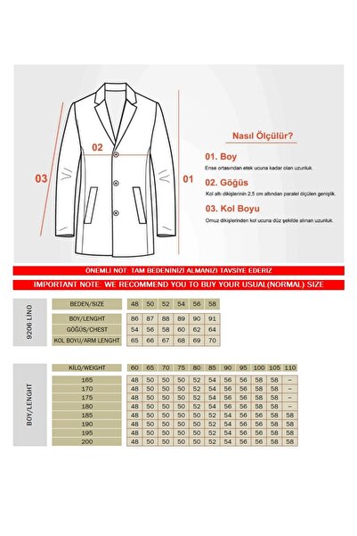 Frappoli Lino Men's Khaki Very Thick Zippered Coat with Thin Fur Pattern Inside Sl Slim Fit Aše Coat